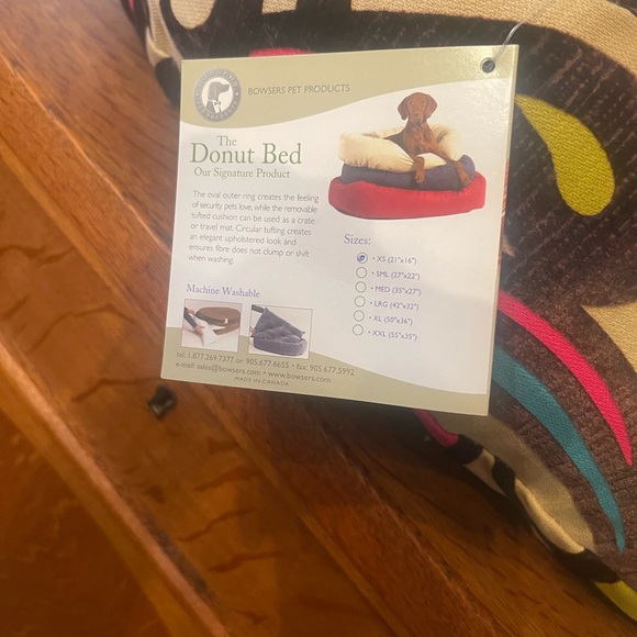 Boho Chic Bowser Donut Pet Bed - Picture 7 of 9